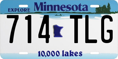 MN license plate 714TLG