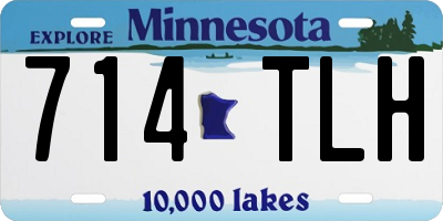 MN license plate 714TLH