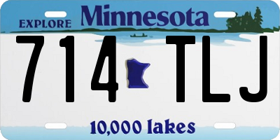 MN license plate 714TLJ