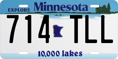 MN license plate 714TLL