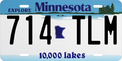 MN license plate 714TLM