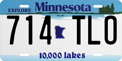 MN license plate 714TLO