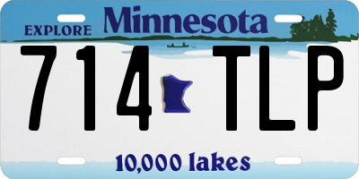 MN license plate 714TLP