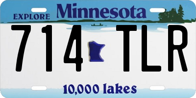 MN license plate 714TLR