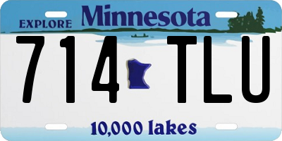MN license plate 714TLU