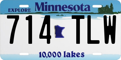MN license plate 714TLW