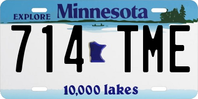 MN license plate 714TME
