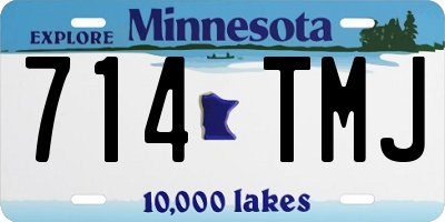 MN license plate 714TMJ