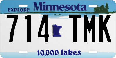 MN license plate 714TMK