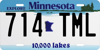 MN license plate 714TML