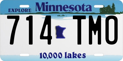 MN license plate 714TMO