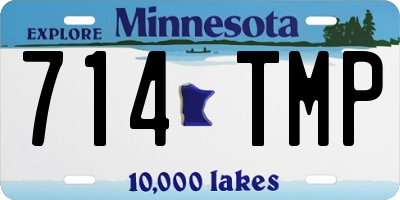 MN license plate 714TMP