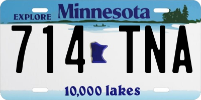 MN license plate 714TNA