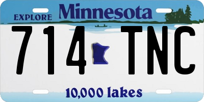 MN license plate 714TNC