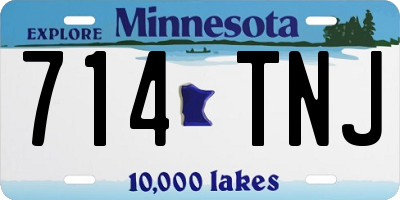 MN license plate 714TNJ