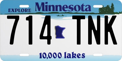 MN license plate 714TNK