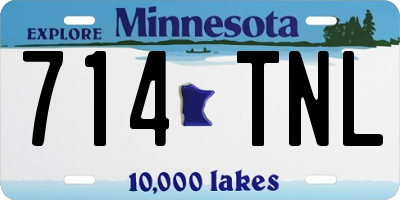 MN license plate 714TNL