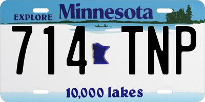 MN license plate 714TNP