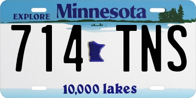 MN license plate 714TNS