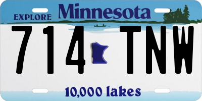 MN license plate 714TNW