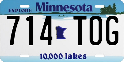 MN license plate 714TOG