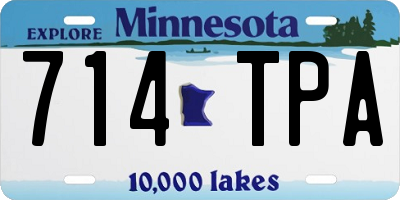 MN license plate 714TPA