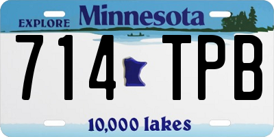 MN license plate 714TPB