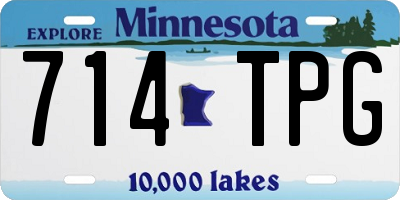 MN license plate 714TPG