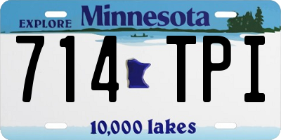 MN license plate 714TPI