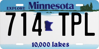 MN license plate 714TPL