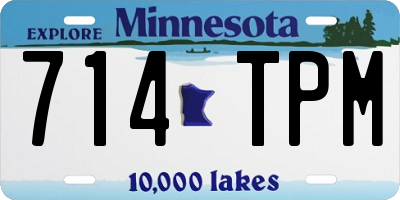 MN license plate 714TPM