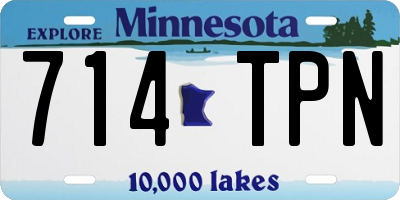 MN license plate 714TPN