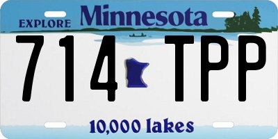 MN license plate 714TPP