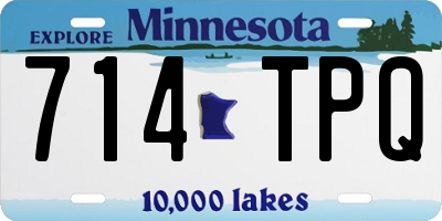 MN license plate 714TPQ