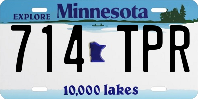 MN license plate 714TPR