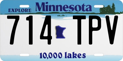 MN license plate 714TPV