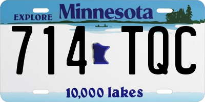 MN license plate 714TQC