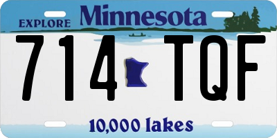 MN license plate 714TQF