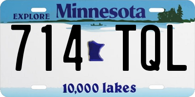 MN license plate 714TQL