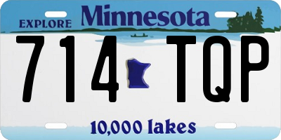 MN license plate 714TQP