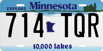 MN license plate 714TQR