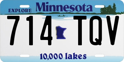 MN license plate 714TQV