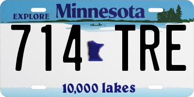 MN license plate 714TRE