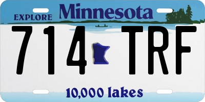 MN license plate 714TRF