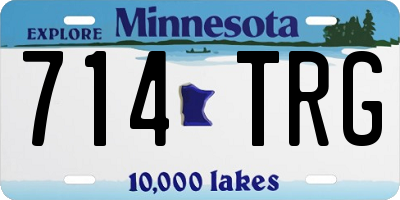 MN license plate 714TRG