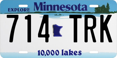 MN license plate 714TRK