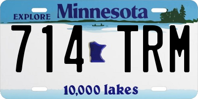 MN license plate 714TRM