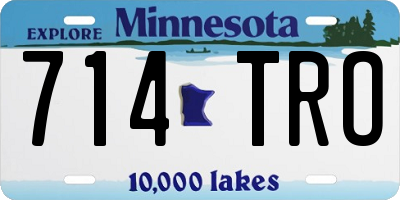 MN license plate 714TRO
