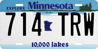MN license plate 714TRW