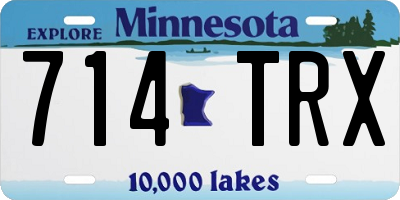 MN license plate 714TRX